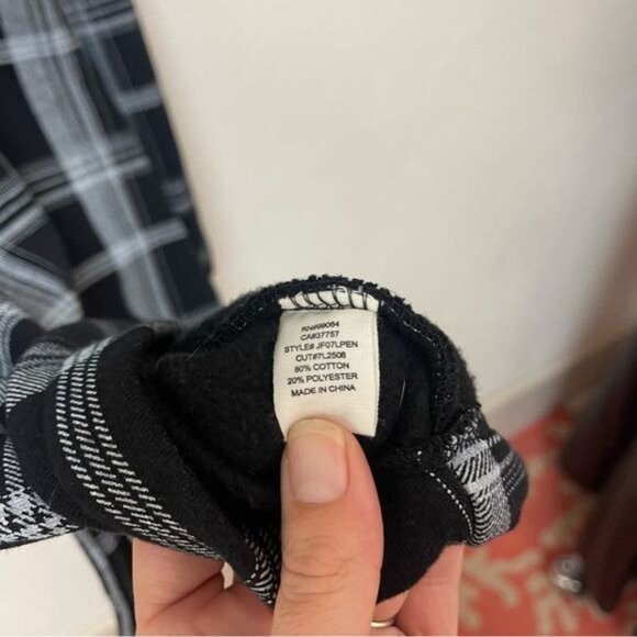 Billabong Black & White Plaid Button Down Parka Jacket Sz Medium - Picture 5 of 5